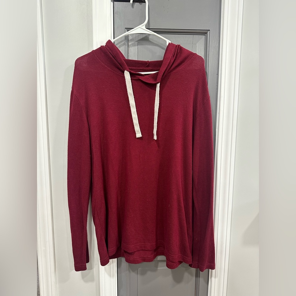 Cranberry Zyia Lounge Boyfriend Hoodie